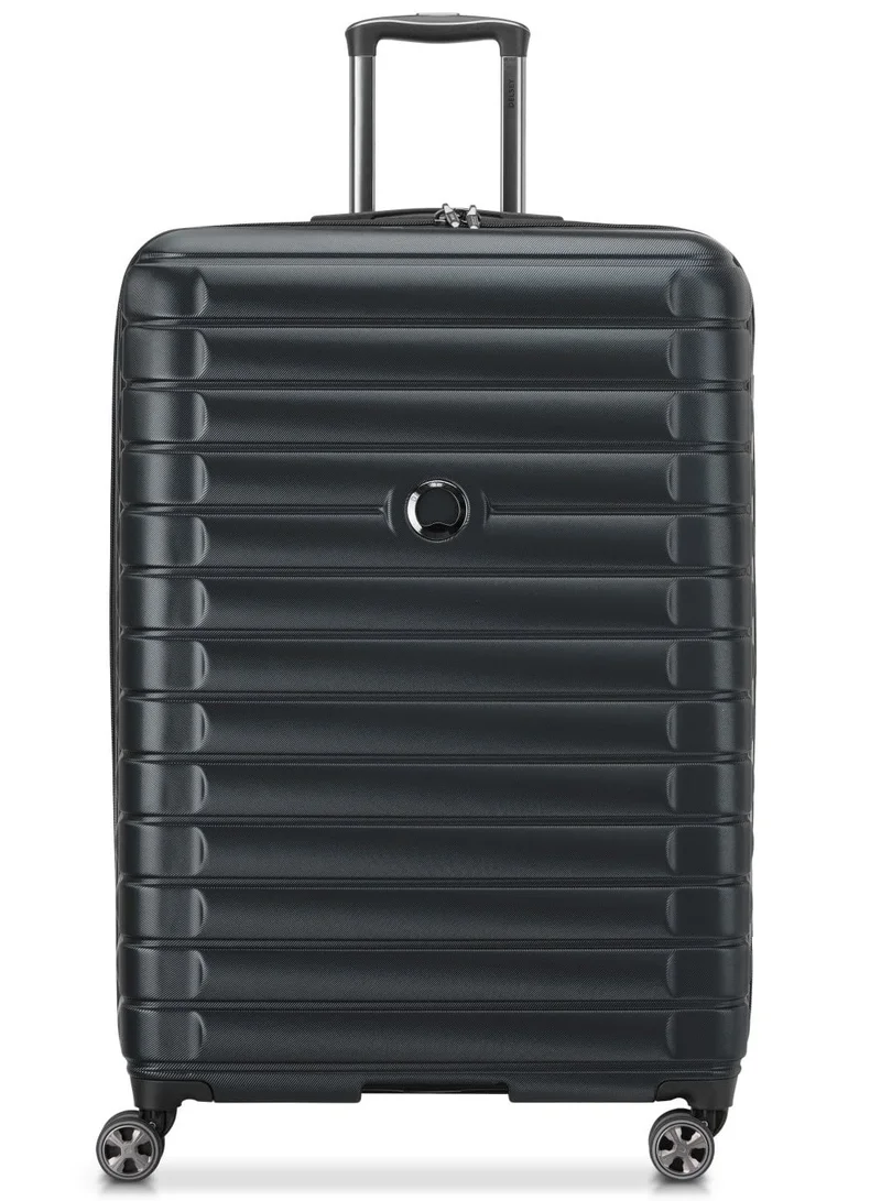 ديلسي _باريس حقيبة سفر بعجلات مزدوجة قابلة للتوسيع مقاس  سم - أسود